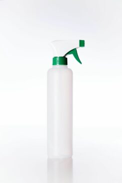 Botella redonda pulverizador 400ml c/corto